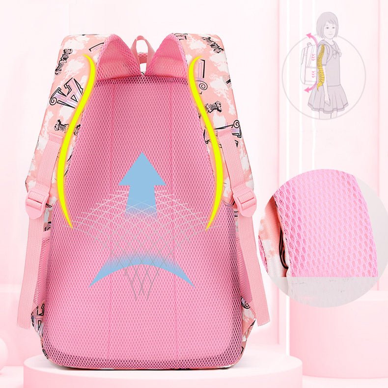 Nouvelle lettre imprimée sac à dos avec étui à crayons Fashion pour école primaire élèves cartable pour filles/garçons - MARIZARD