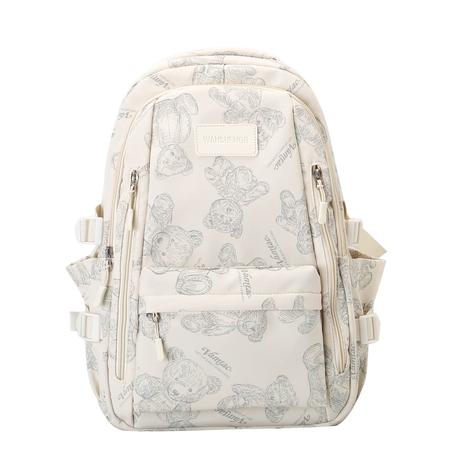 Sac à dos imprimé ours mignon, sac de voyage polyvalent de grande capacité | sac d'école pour filles - MARIZARD